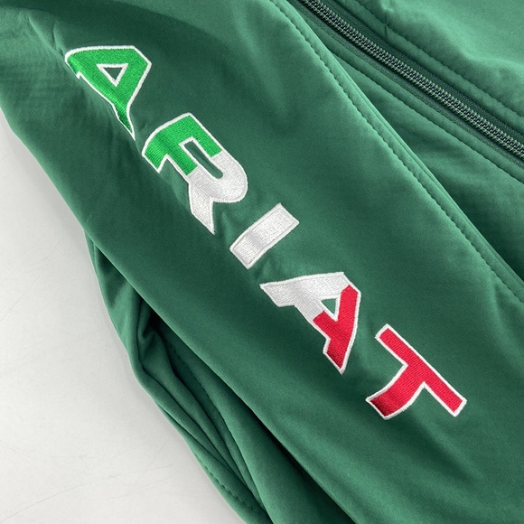 Ariat Unisex Youth Verde New Team Softshell Mexico Jacket Size S - Picture 5 of 13
